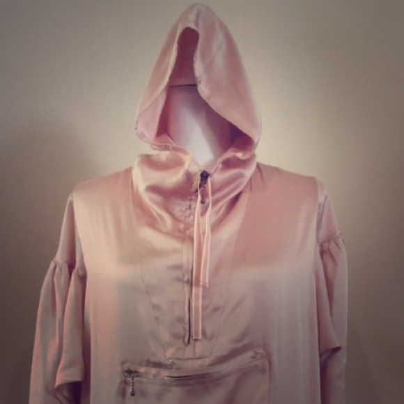 Paul Smith Tops - Paul Smith Pink Silk Hoody